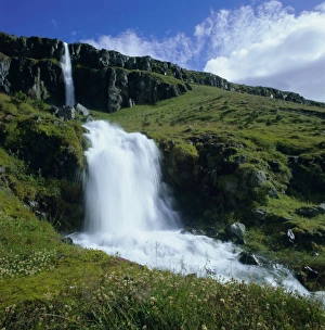 Seydisfjordur Prints: Waterfalls near Seydisfjordur