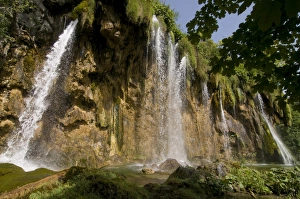 Images Dated 15th August 2008: Waterfalls in the Plitvice Lakes National Park, UNESCO World Heritage Site