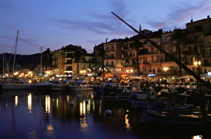 Corsica Prints: Waterfront, Calvi, Corsica, France, Mediterranean, Europe