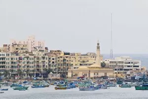 Images Dated 26th January 2008: Waterfront and Eastern Harbour, Alexandria, Egypt, North Africa, Africa