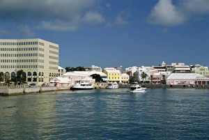 Hamilton Prints: Waterfront, Hamilton, Bermuda, Atlantic Ocean, Central America
