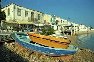 Waterfront, island of Spetse, Greek Islands, Greece, Europe