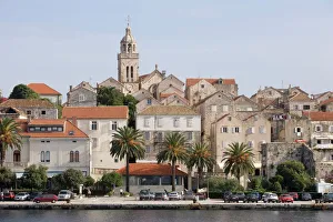Korcula Prints: Waterfront at Korcula, Dalmation Coast, Croatia, Adriatic, Europe