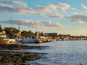Quintana Prints: Waterfront of San Miguel de Cozumel, Cozumel Island, Quintana Roo State, Mexico