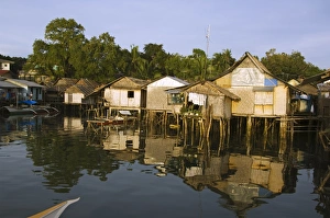 Stilt House Prints: Waterfront stilt houses