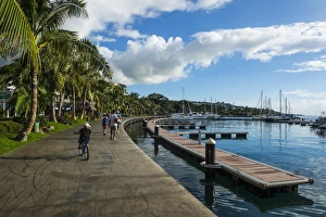 Tahiti Prints: Waterfront of Tahiti, Society Islands, French Polynesia, Pacific