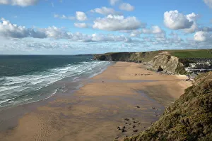 Cloudscape Prints: Watergate Bay, Newquay, Cornwall, England, United Kingdom, Europe