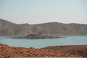 Body Prints: Still waters of Barrage Al-Hassan Addakhil in Parc National Al Hassan Addakhil near Errachidia