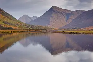 Argyll And Bute Prints: The waters of Loch Etive reflecting the surrounding mountains