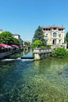 Canal Prints: Waterways, L Isle sur la Sorgue, Vaucluse, Provence Alpes Cote d Azur region, France