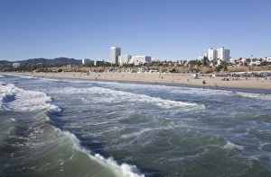 Santa Monica Prints: Waves at Santa Monica State Beach, Santa Monica, California, United States of America