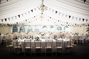 Chair Prints: Wedding marquee, United Kingdom, Europe
