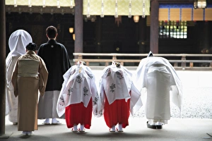Images Dated 11th May 2008: Wedding, Meiji Jingu Shrine, Shinto Shrine, Tokyo, Japan, Asia