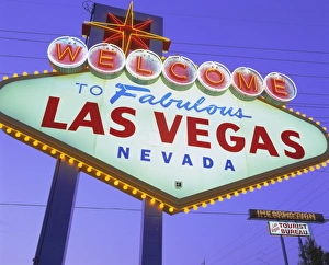 Images Dated 29th August 2008: Welcome to Las Vegas sign