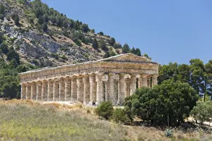 Trapani Prints: Well-preserved remains of the Doric temple at the ancient Greek city of Segesta
