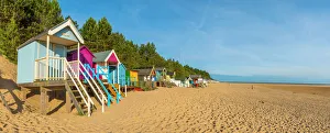 Colourful Prints: Wells-next-the-Sea Beach, North Norfolk, England, United Kingdom, Europe