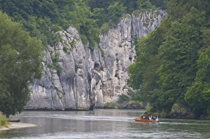Images Dated 12th July 2009: Weltenburg Narrows (Danube Gorge), near Weltenburg Abbey, Bavaria, Germany, Europe