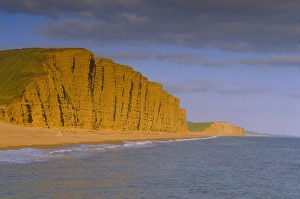 Rough Prints: West Bay Beach and cliffs, Dorset, England, UK