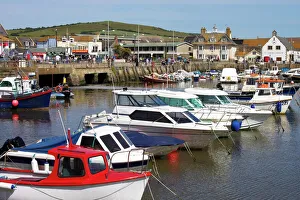 Large Group Of Objects Prints: West Bay, Bridport, Dorset, England, United Kingdom, Europe