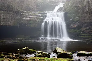 Flowing Water Prints: West Burton Waterfall, West Burton, Wensleydale, Yorkshire Dales, England