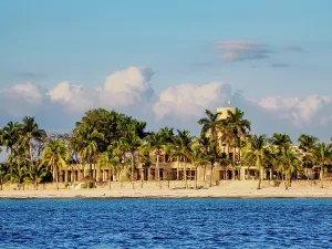 Azure Prints: West Coast at sunset, Cozumel Island, Quintana Roo State, Mexico