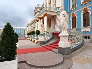 Catherine Palace Prints: West end, Catherine Palace, Tsarskoye Selo (Pushkin), near St. Petersburg, Russia, Europe