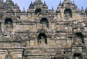 Borobodur Prints: Detail of the west facade
