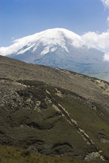 Ecuadorian Prints: The west flank of 6310m Volcan Chimborazo, with its unique type of Andean high paramo