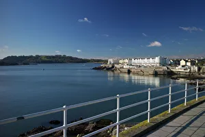 Waterfronts Prints: West Hoe and The Sound, Plymouth, Devon, England, United Kingdom, Europe