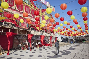 Theatres Prints: West Kowloon Bamboo Theatre, Kowloon, Hong Kong, China, Asia
