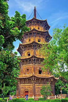 West Prints: West Pagoda (Renshou Pagoda) of Kaiyuan Temple, Quanzhou, Fujian Province, China