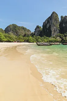 Railay Peninsula Prints: West Rai Leh Beach, Railay Peninsula, Krabi Province, Thailand, Southeast Asia, Asia