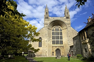 Isle Prints: West front of Tewkesbury Abbey (Abbey of the Blessed Virgin)