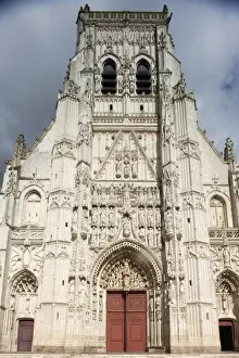 Images Dated 5th September 2009: Western facade, Saint-Riquier abbey church, Saint-Riquier, Somme, France, Europe