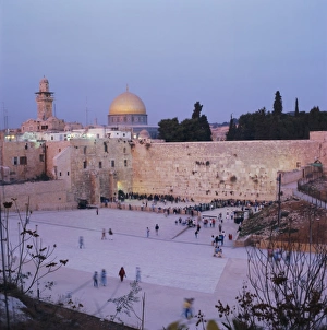 Western (Wailing) Wall and golden dome of the Dome of the Rock Western (Wailing) Wall and golden dome of the Dome of the Rock