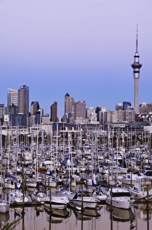 Waitemata Harbour Prints: Westhaven, Waitemata Harbour, Auckland, North Island, New Zealand, Pacific