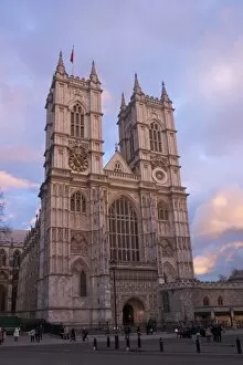 Westminster Collection: Westminster Abbey at sunset, UNESCO World Heritage Site, Westminster, London, England