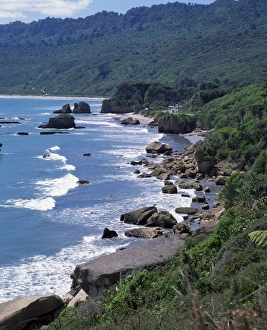 Westland Prints: The Westport to Greymouth Highway from Kaipakati Point