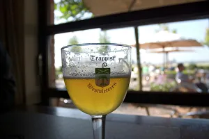 Images Dated 14th January 2000: Westvleteren Trappist beer at the abbey in Saint Sixtus, enjoying local beer
