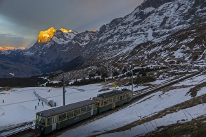 The Wetterhorn from Kleine Scheidegg, Jungfrau region, Bernese Oberland, Swiss Alps