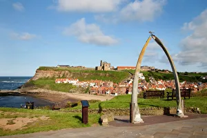North Yorkshire Prints: The Whalebone Arch at Whitby, North Yorkshire, Yorkshire, England, United Kingdom, Europe