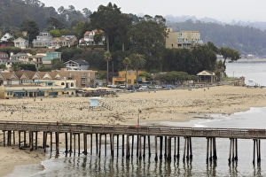 Wharf Prints: Wharf, Capitola, Santa Cruz County, California, United States of America, North America
