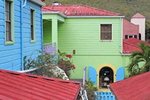 Virgin Islands Prints: Wharfside Village in Cruz Bay, St