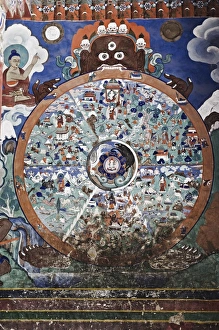 Wheel of life wall art