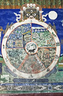 Wheel of life wall art