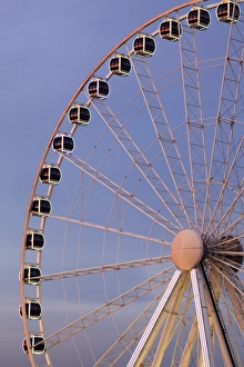 York Prints: The Wheel of York at dusk, York, Yorkshire, England, United Kingdom, Europe