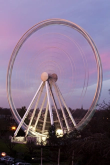 Ferris Wheels Prints: The Wheel of York at sunset, York, Yorkshire, England, United Kingdom, Europe