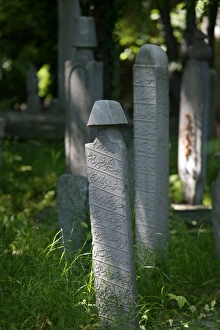 Tomb Stone Prints: Whirling dervishs cemetery, Istanbul, Turkey, Europe