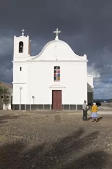 Images Dated 23rd February 2009: White church, Ponta do Sol, Santo Antao, Cape Verde, Africa
