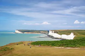 Hikers Prints: The white cliffs of Seven Sisters